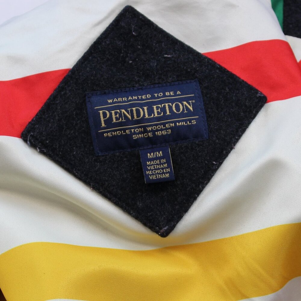 Pendleton Hidden Button High Neck Wool Long Coat … - image 3